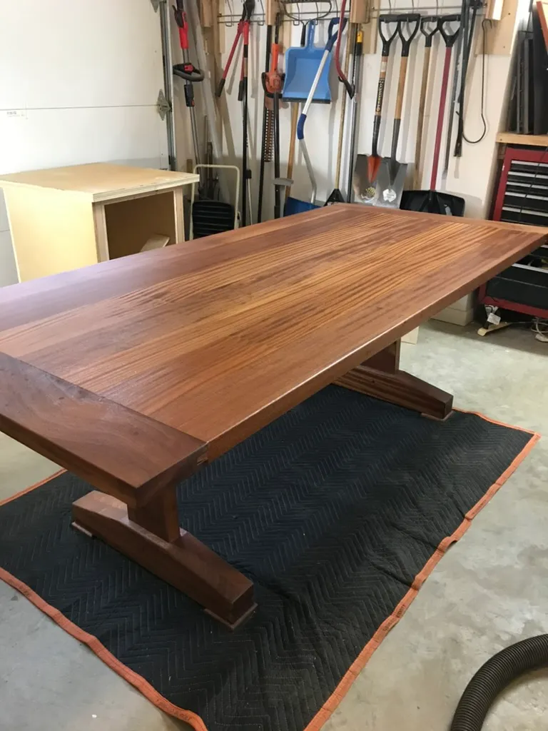 Trestle table shown from another angle