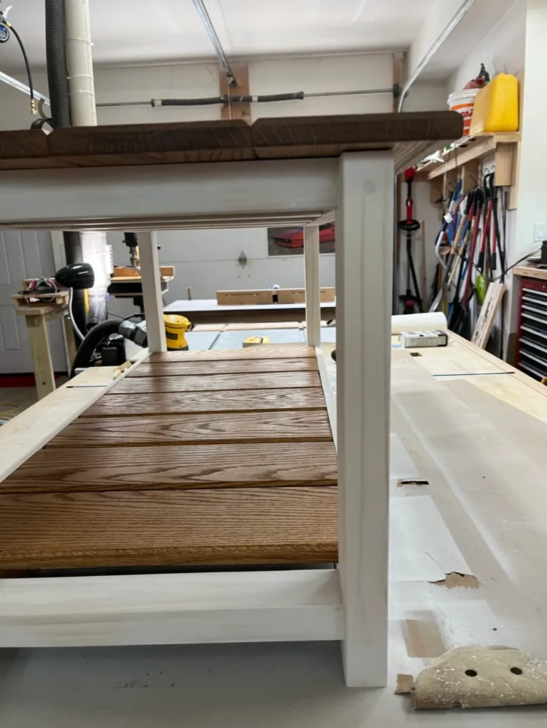 Coffee table frame ready for finishing